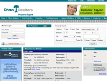 Tablet Screenshot of dhruvrealtors.com